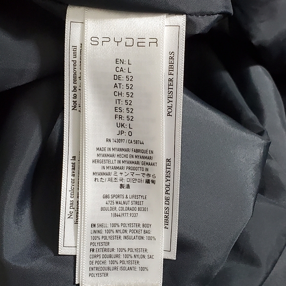Spyder Gore-TEX Insulated Snow  Black Pants Size L Regular - Picture 6 of 16